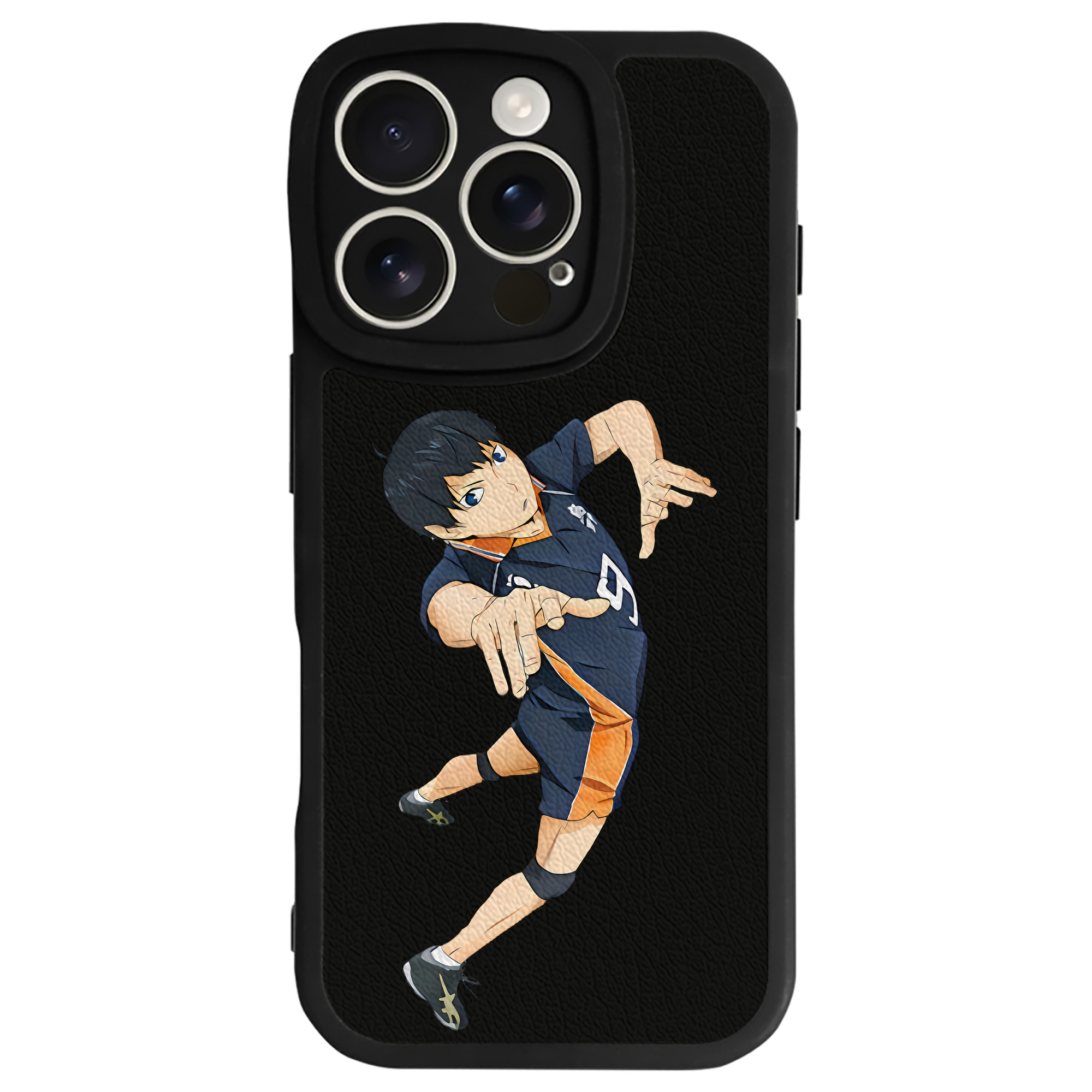 （画像用） ハイキュー!! Haikyu!! 【iPhone 16シリーズ対応】シリコンスマホケース（レザー調） 材質：シリコン